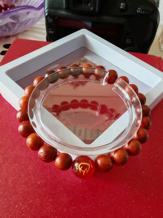 【师傅推荐】文玩品质可盘玩包浆适合收藏的木质手串单珠0.8手维17