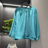 中式上衣复古传统改良秋季女装霜感素色宽松气质上衣6679