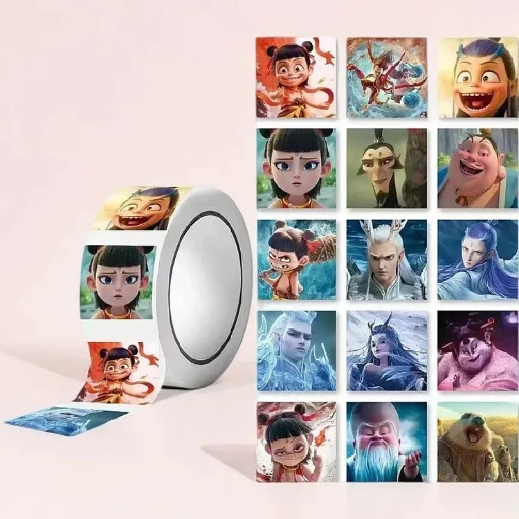 哪吒2之魔童闹海卡通创意动漫贴纸儿童玩具做手帐装饰贴画ins风