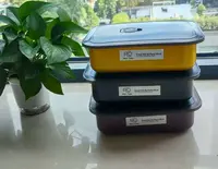Rixo cosy法国珐琅巴黎方盘20cm方形保温饭盒