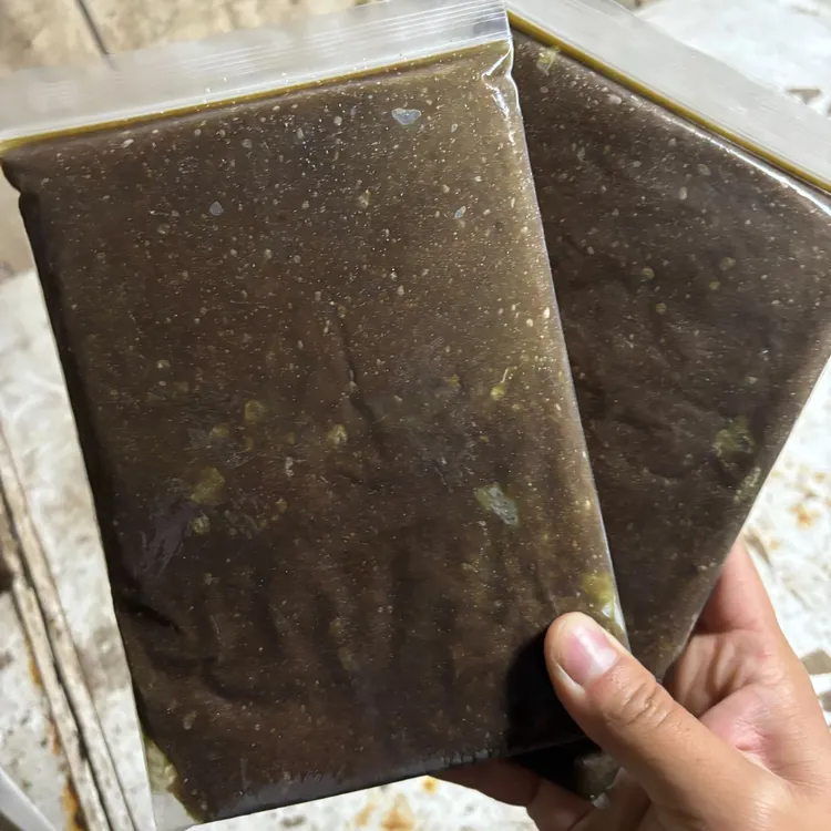 七彩神仙鱼饲料牛心汉堡