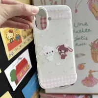 波点兔适用苹果iphone小米15promax防摔vivo华为oppo手机壳女