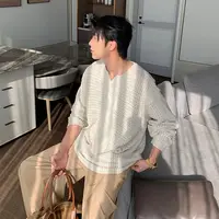 一轩轩轩【雪原漫游】秋季人夫感慵懒亨利领男长袖毛衣针织衫68897
