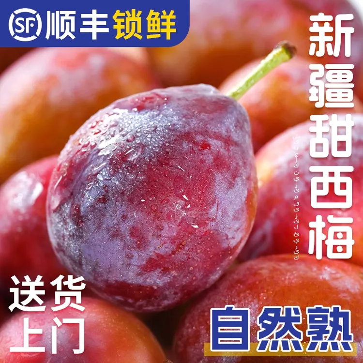 正宗新疆西梅3斤当季新鲜水果现摘蓝蜜法兰西脆甜西梅大李子包邮