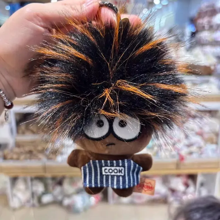 烤焦炸毛娃娃炸毛小厨师挂件 发量王者萌趣玩偶钥匙扣包包挂件
