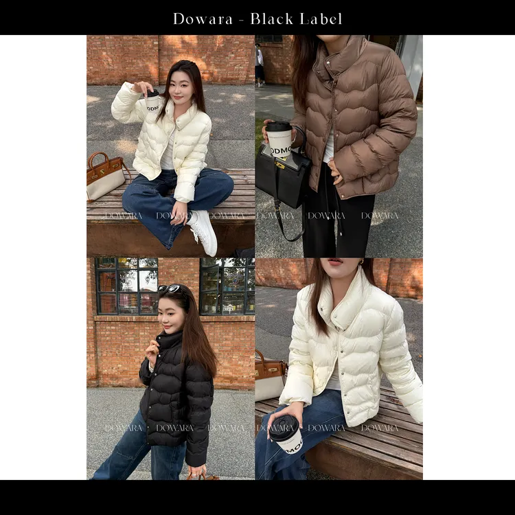 大婉酱黑标【0压感鹅绒服】90白鹅绒柔软保暖简约冬季鹅绒服 9842D 