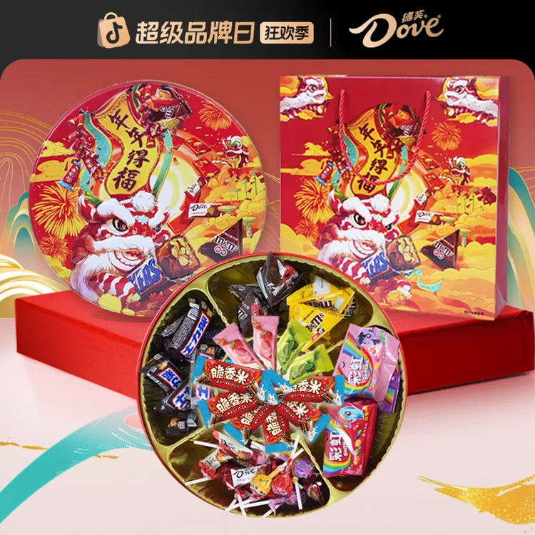 Dove/德芙2026新年礼盒年年得福糖果巧克力671g春节年货礼品