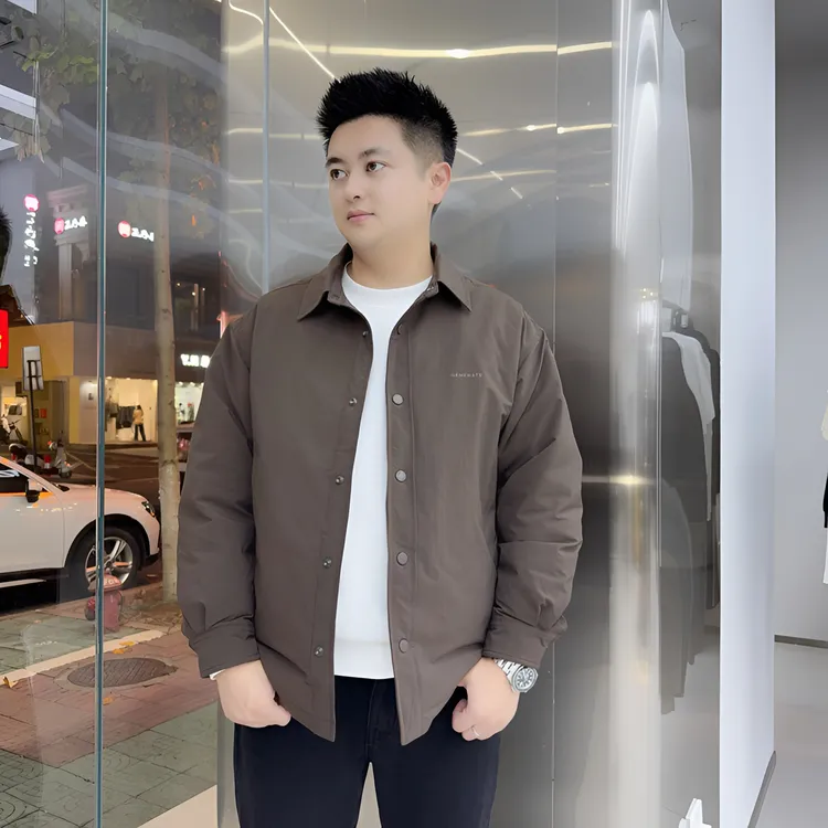 Asen 秋冬轻薄羽绒服外套90白鸭绒衬衫夹克上衣羽绒服