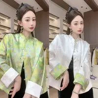 【慢渡春秋】双面可穿新中式上衣国风外套女新中式织锦百搭显瘦秋季