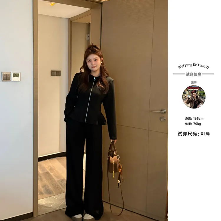 楠序女装微胖的源子 套装女款爆款2025新款高级感秋季穿搭YZ37059