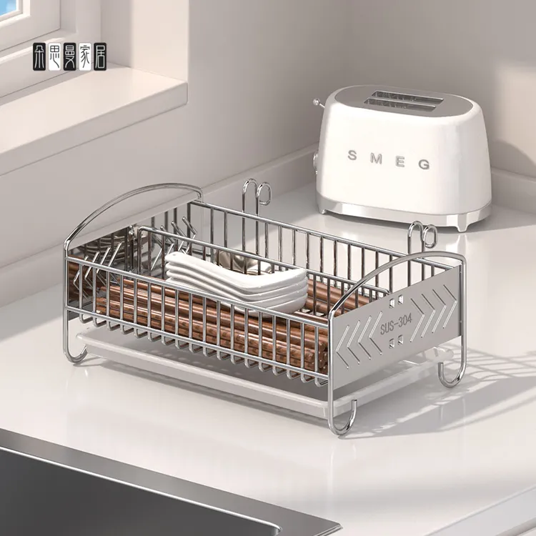 朵思曼不锈钢厨房筷子盒分格餐具勺收纳架抽屉筷笼家用消毒柜沥水