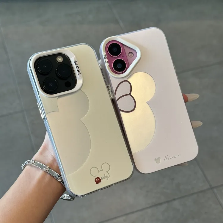 欧克里里镂空米妮米奇适用苹果16promax手机壳华为oppo小米15vivo