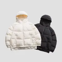 KL0513 秋冬简约连帽宽松保暖百搭羽绒外套