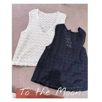 Zoe 原创【猜心思】马甲气质时尚休闲设计感针织镂空显瘦