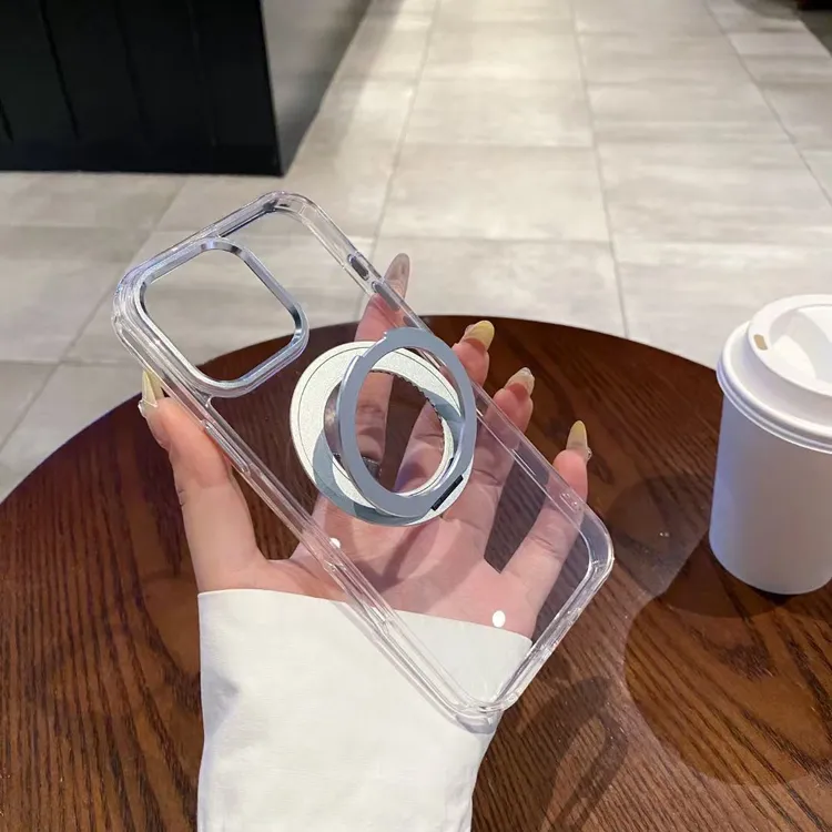 适用iphone15Promax手机壳旋转支架13磁吸苹果14防摔保护套2025年