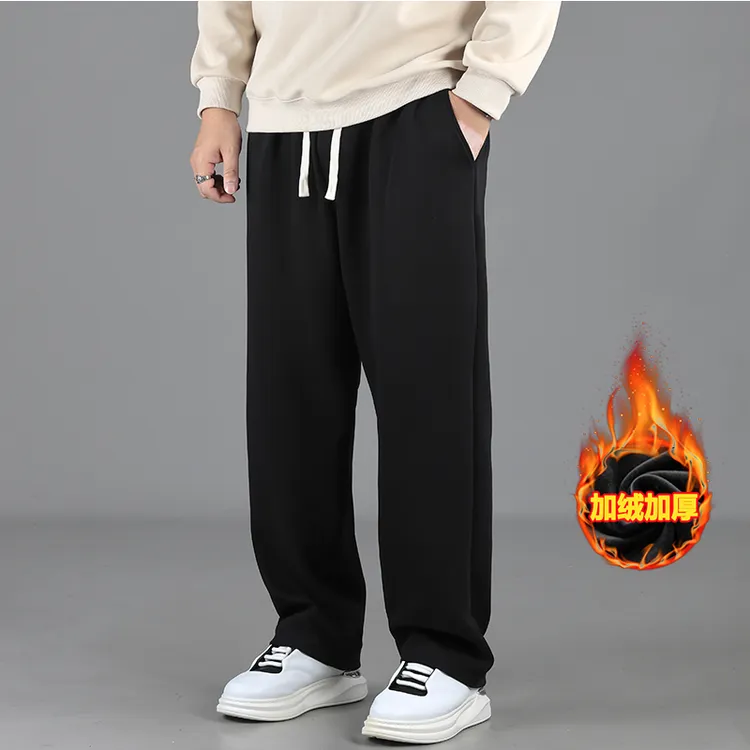 大码男裤冬款加绒加厚百搭休闲裤潮流保暖裤子男款爆款断码清货中
