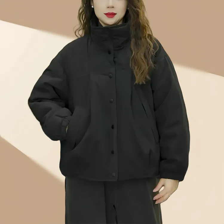 时尚休闲百搭棉衣外套2024年冬季新款宽松显瘦加厚保暖短款棉服