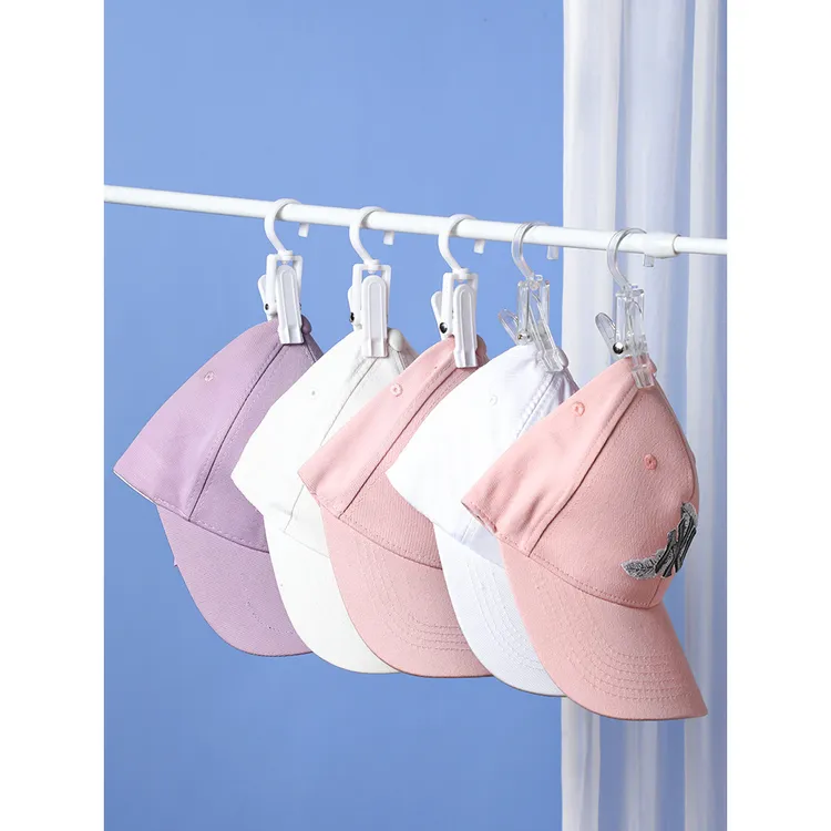 帽子收纳神器宝宝挂口水巾免打孔放挂衣帽架无痕宿舍衣柜挂钩夹子