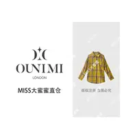 欧倪蜜OUNIMI  2025秋季新款双面棉黄色格子长袖衬衫8881