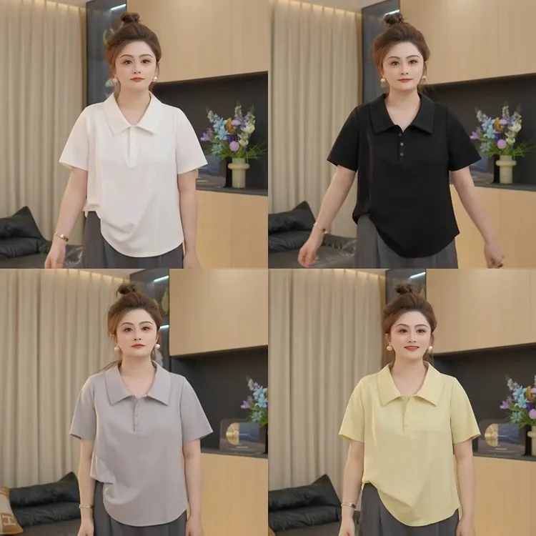 【胖佳佳】经典polo衫 短袖T恤夏季时尚百搭休闲上衣H625Y03343