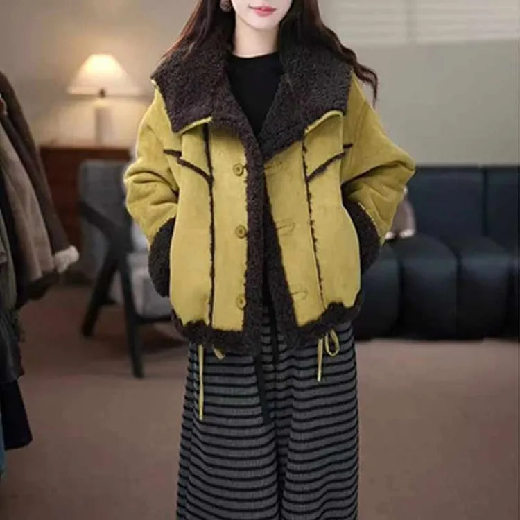 南北行【两面可穿】2026气质高级感外套秋冬新款高定时尚显瘦棉服女