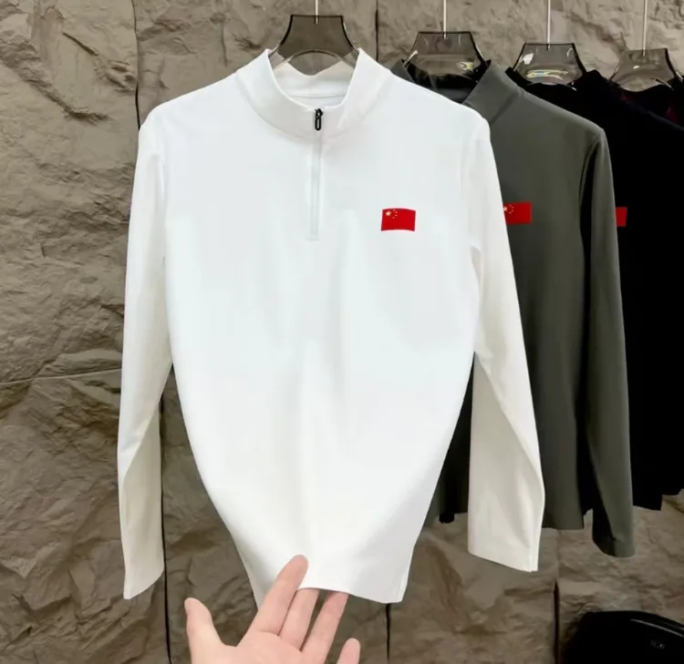 男女同款户外打底卫衣半拉链