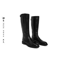 娜家·国风【以南】水洗牛皮长筒女靴NJ2866