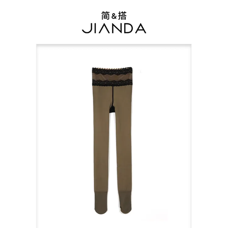 简&搭【千屿Sheila】蕾丝腰头打底袜253-SW/1013-89062