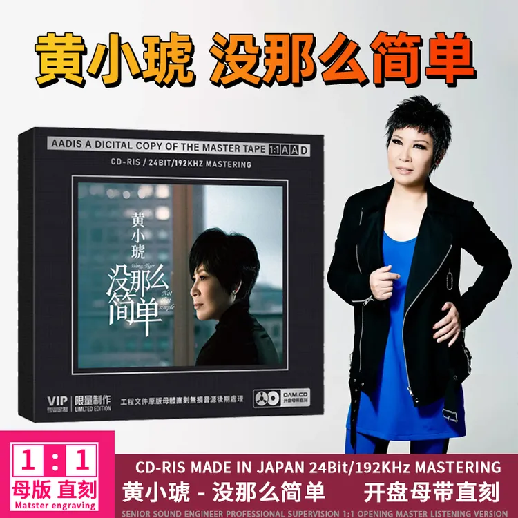 正版唱片黄小琥专辑CD没那么简单 经典歌曲精选1:1母盘直刻CD光盘