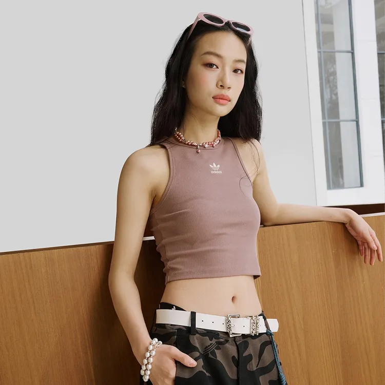 【商城】流光风Adidas阿迪达斯三叶草女子运动无袖T恤背心JC9009