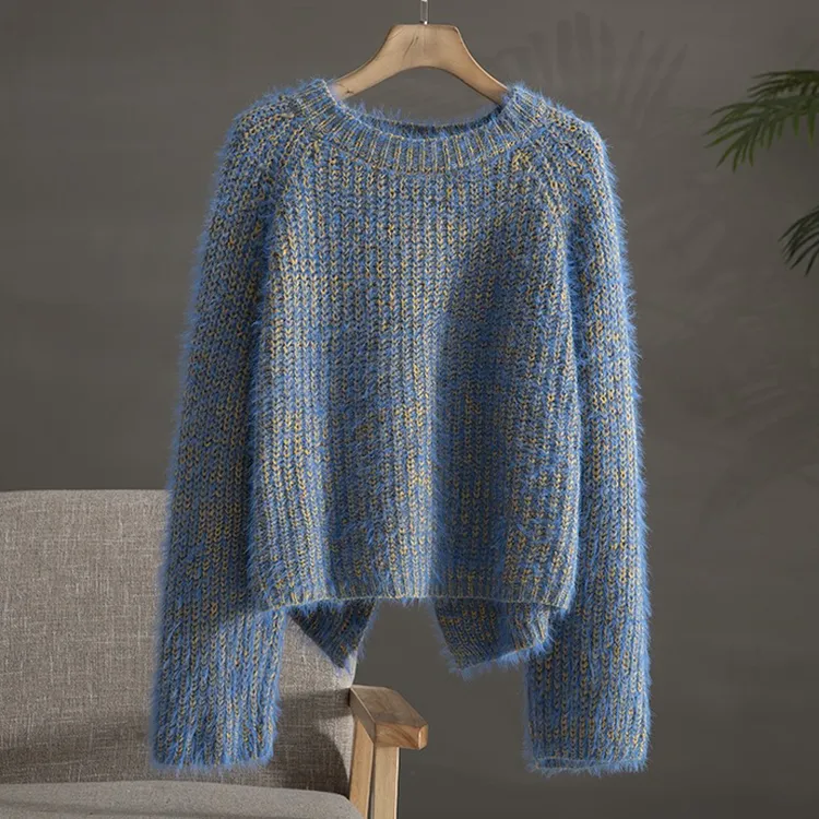 商场专柜女装2026新款时尚百搭轻奢冷淡系名媛风加厚保暖针织毛衣