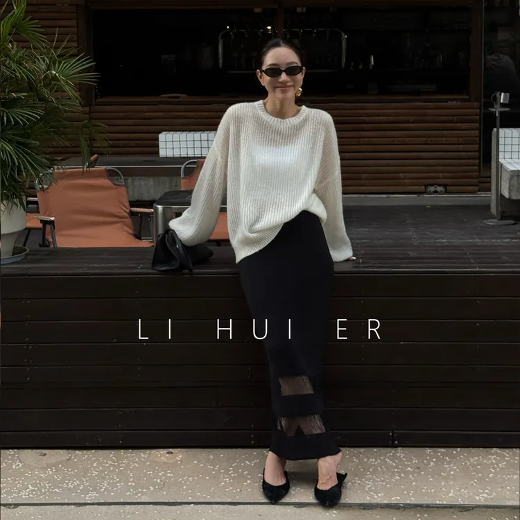 LiHuiEr李慧儿【浮生千】2025秋季时尚小众设计感半身裙M33782