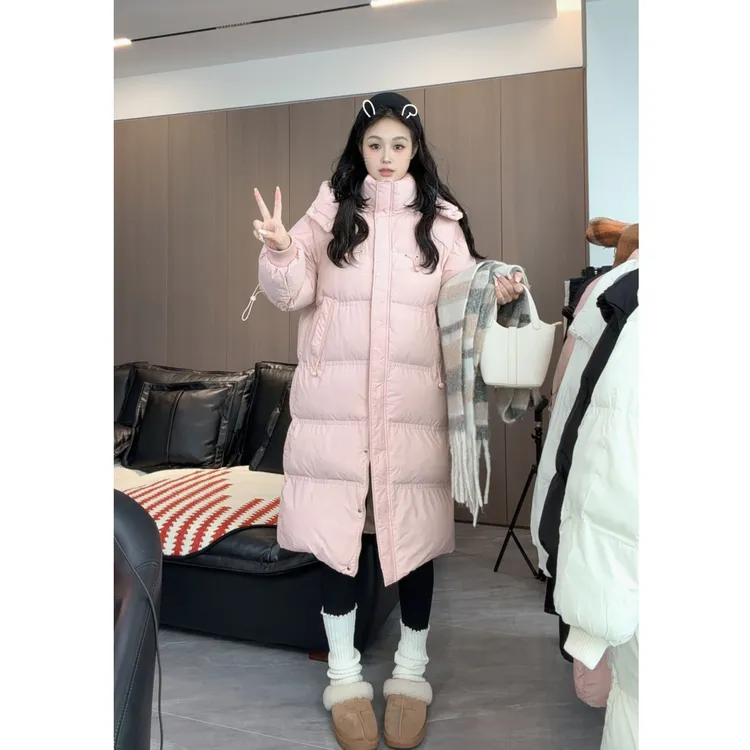 棉服女冬长款2025年新款大牌棉服流行爆款冬装过膝外套时尚秋冬