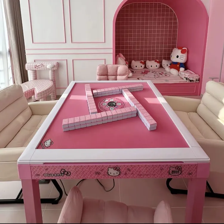 商用家用Hellokitty麻将机网红全自动可折叠最新款