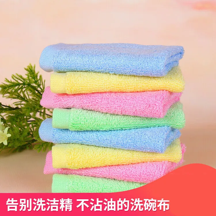 代发油利除洗碗巾木纤维不沾油洗碗布厨房抹布家用清洁抹布去油污