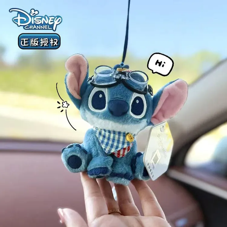 正版创意史迪奇玩偶公仔汽车挂件高级感后视镜挂饰车内饰新车礼物