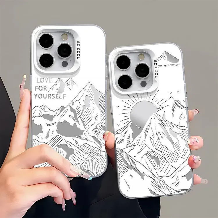 奥菲顿日照雪山适用iPhone16苹果15元气手机壳华为vivo小米14oppo