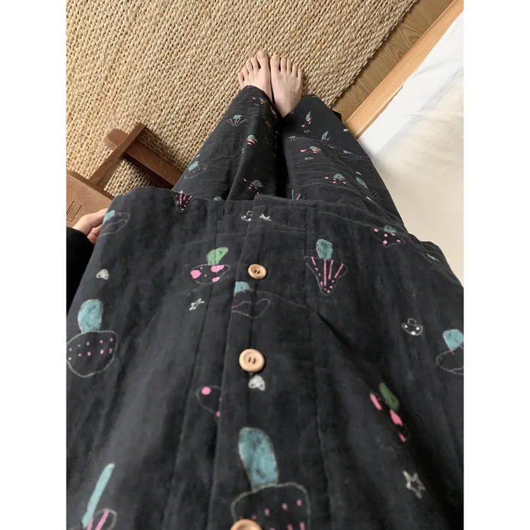 【DMXJ大梦想家】彩色涂鸦蘑菇印花睡衣女秋季2025款亲肤家居服套装