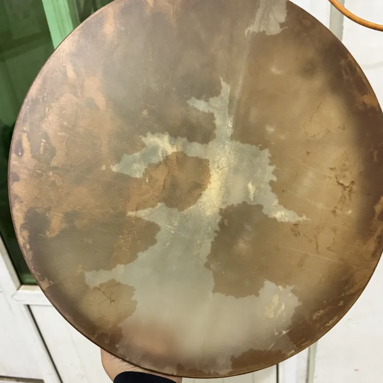 45公分牛瘤子柳木圈文王鼓