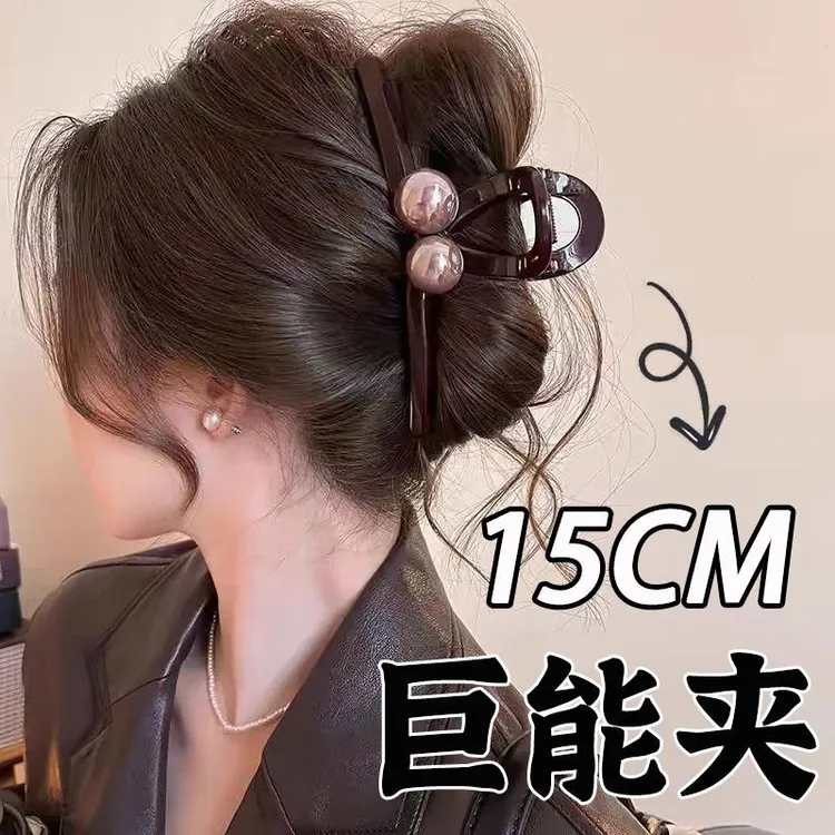 15cm超大号后脑勺抓夹高级头发大号鲨鱼发夹新款夹子发饰