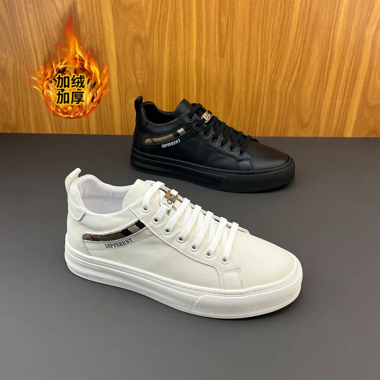 2025年秋季新款真皮高帮板鞋男潮鞋防滑休闲鞋舒适男鞋百搭耐磨