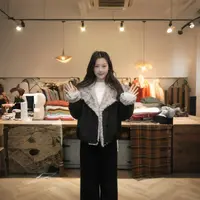 闵笑一【13】新款温柔显瘦气质设计感休闲上衣