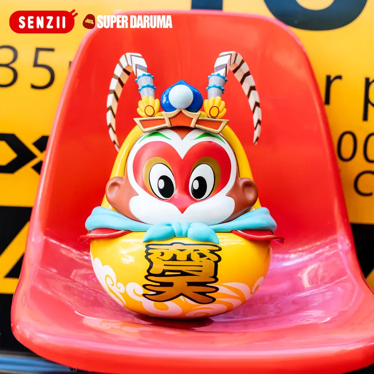 SENZII千記商行x财神院子超级《齐天》达摩招财潮玩手办摆件【现货】