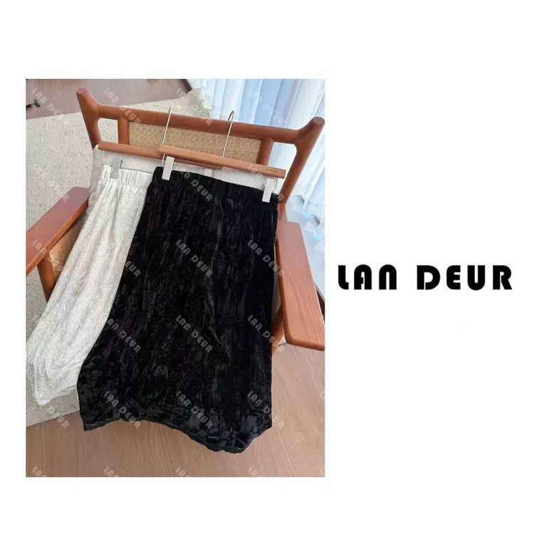 【雪域春暖】复古褶皱珠光丝绒拼接蕾丝款秋冬高腰显瘦半身裙女