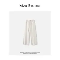 MZX 秋季全棉极简纯色抽绳休闲裤卫裤 KZ10321-R