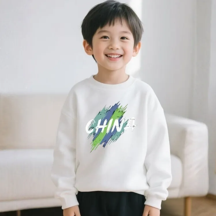 男女童卫衣春秋装2025新款外穿薄款打底衫中大童圆领上衣卡通童装