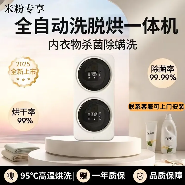 双舱内衣裤洗衣机双仓内衣裤洗衣机壁挂式小型全自动专用洗袜子机