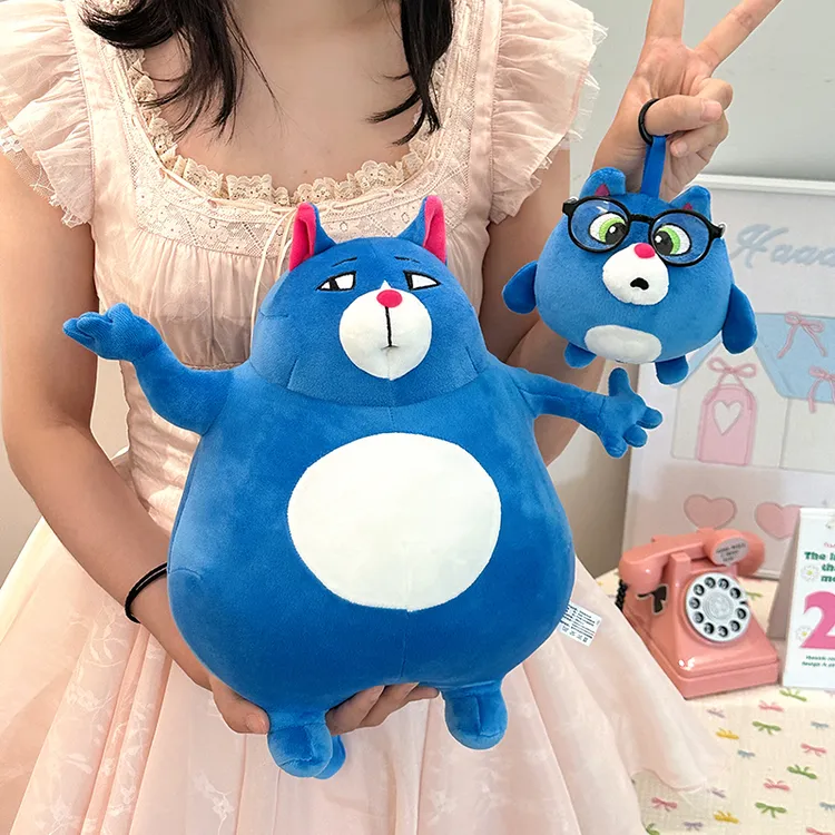 月半猫玩偶搞怪胖猫公仔挂件猫咪抱枕娃娃毛绒玩具生日礼物送女生