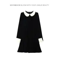 冬款上新好看气质娃娃领珠珠裙礼服端庄大气感连衣裙L25Q9279Y