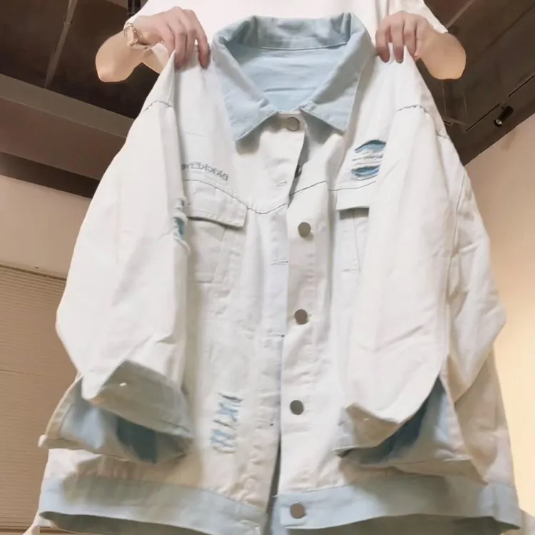 2025秋季新款美式复古设计休闲日系牛仔外套女宽松百搭夹克上衣潮